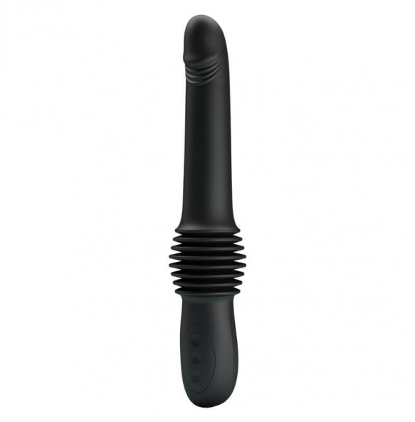 PRETTY LOVE - The Warrior Auto Thrusting Vibrators (Chargeable - Black)